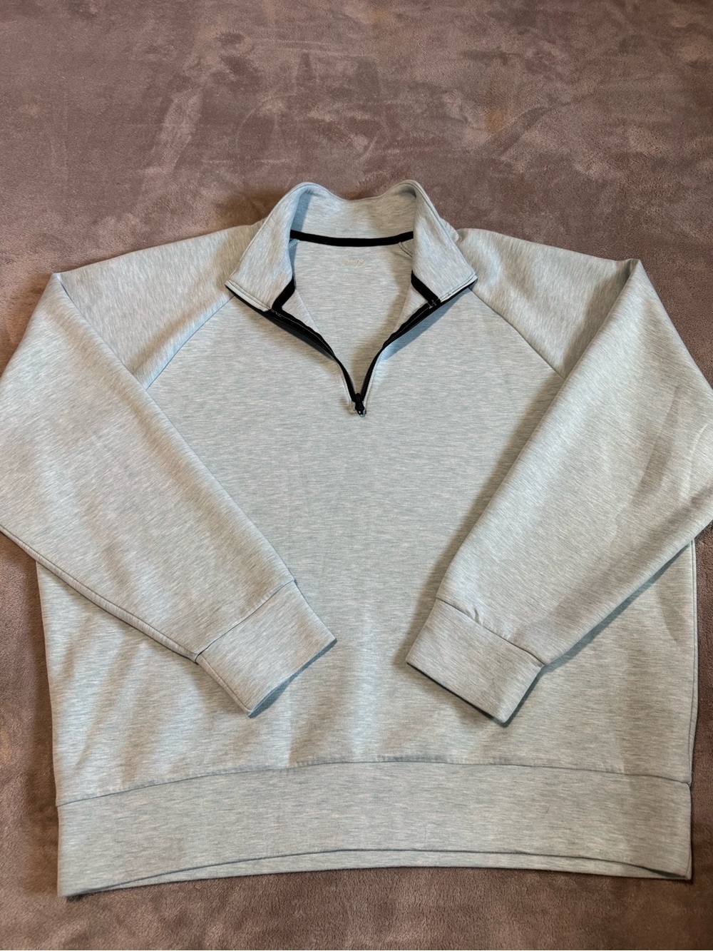 Old Navy Light Blur Half-Zip Athletic Pullover with Black Trim